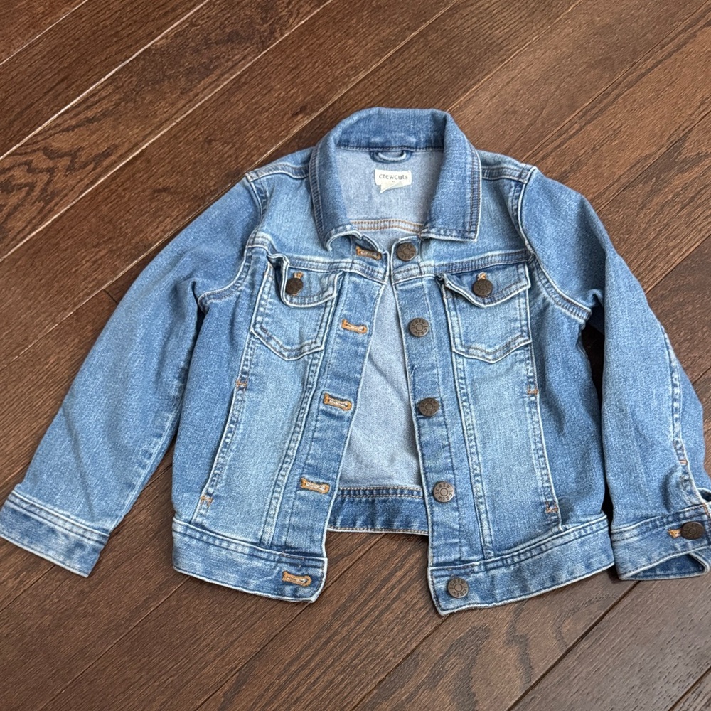 Crewcuts Light Blue Kids Denim Jacket - Button-Front Trucker